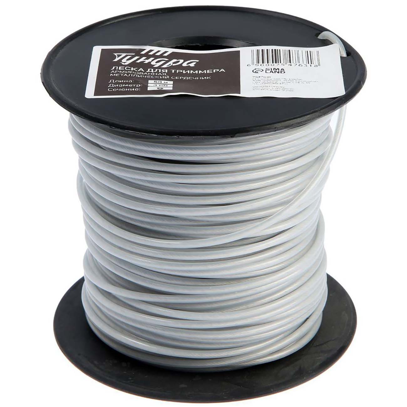 Леска для триммера Тундра 7547631