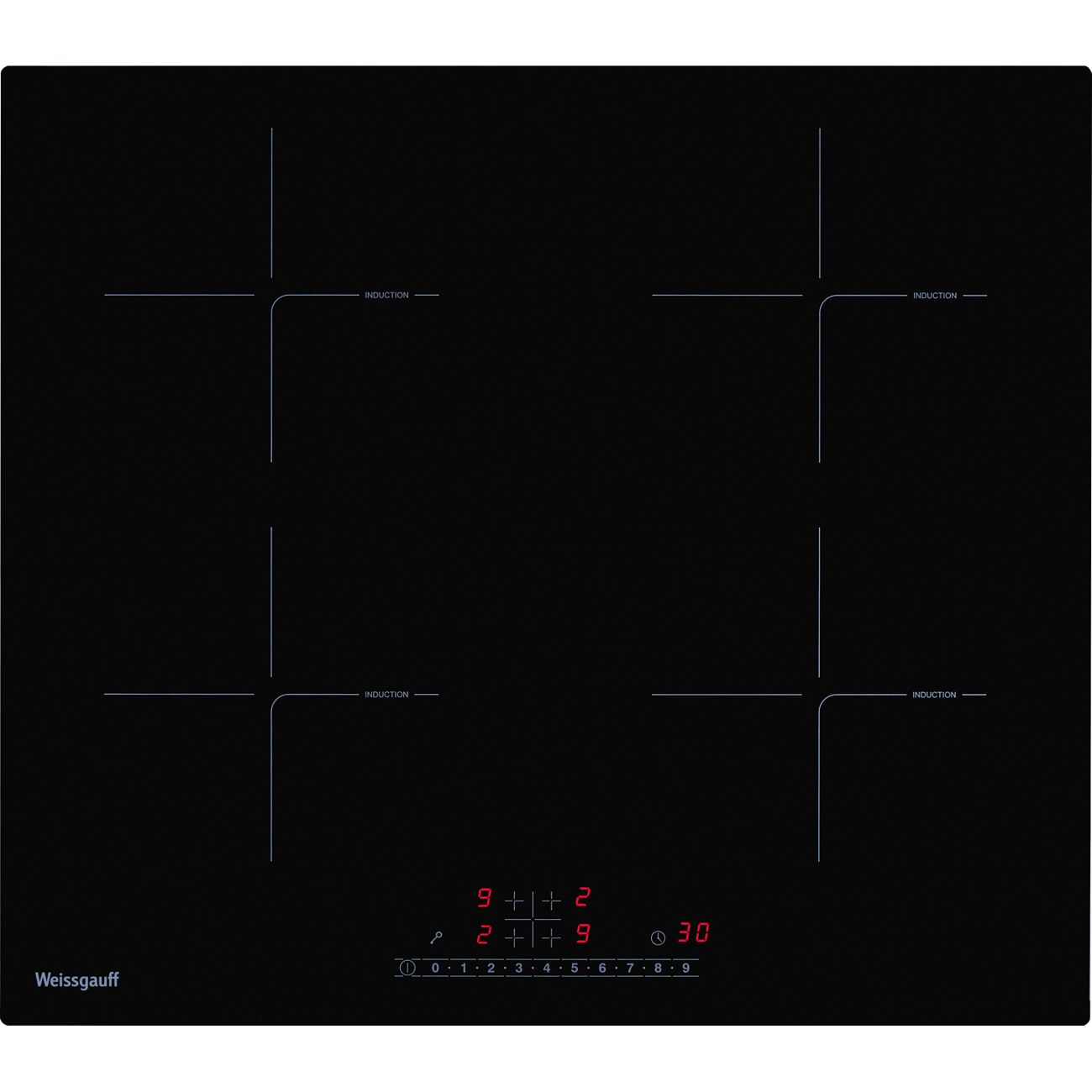 Встраиваемая индукционная панель независимая Weissgauff HI 632 BSC