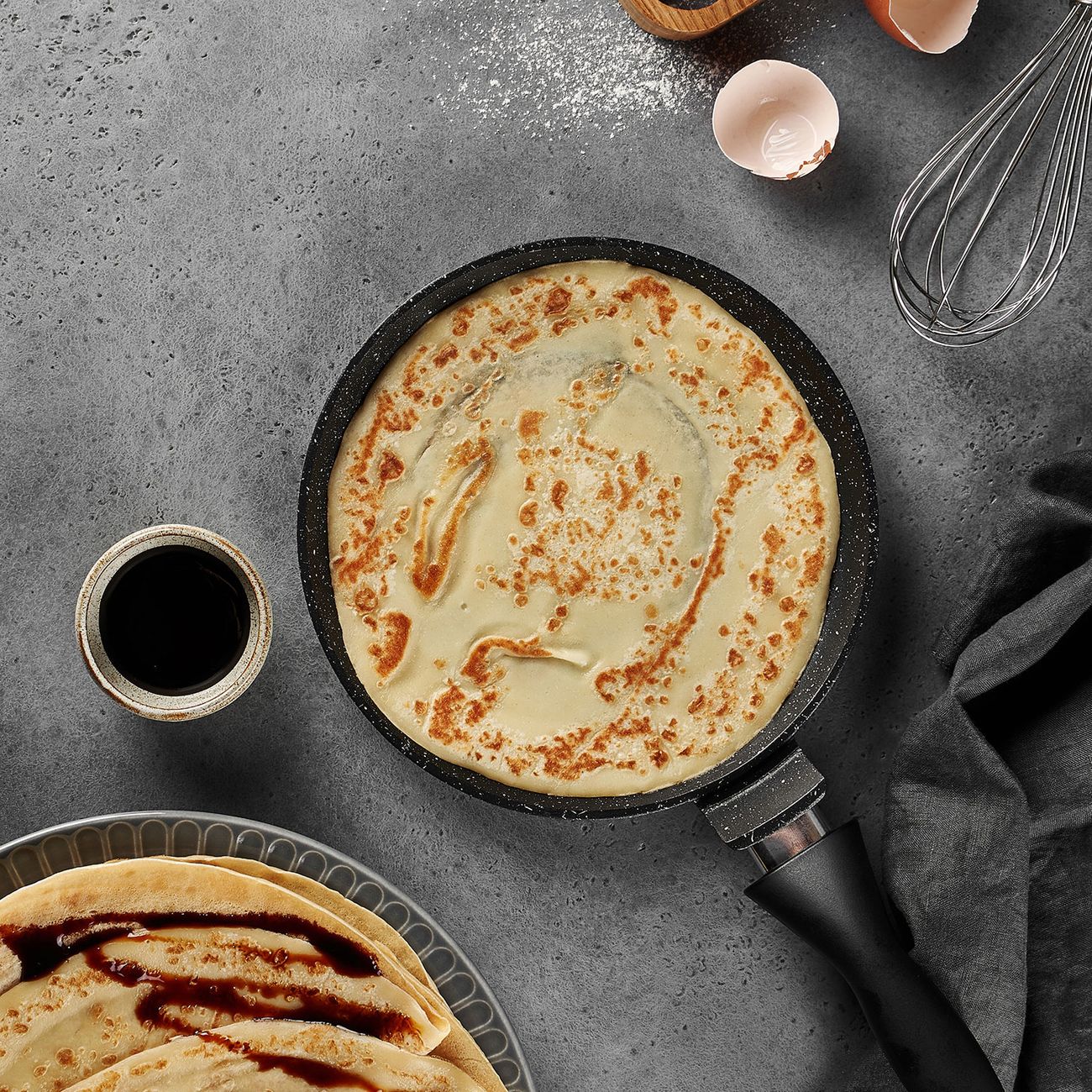 Сковорода блинная Home One 20 см, с плат.ручкой