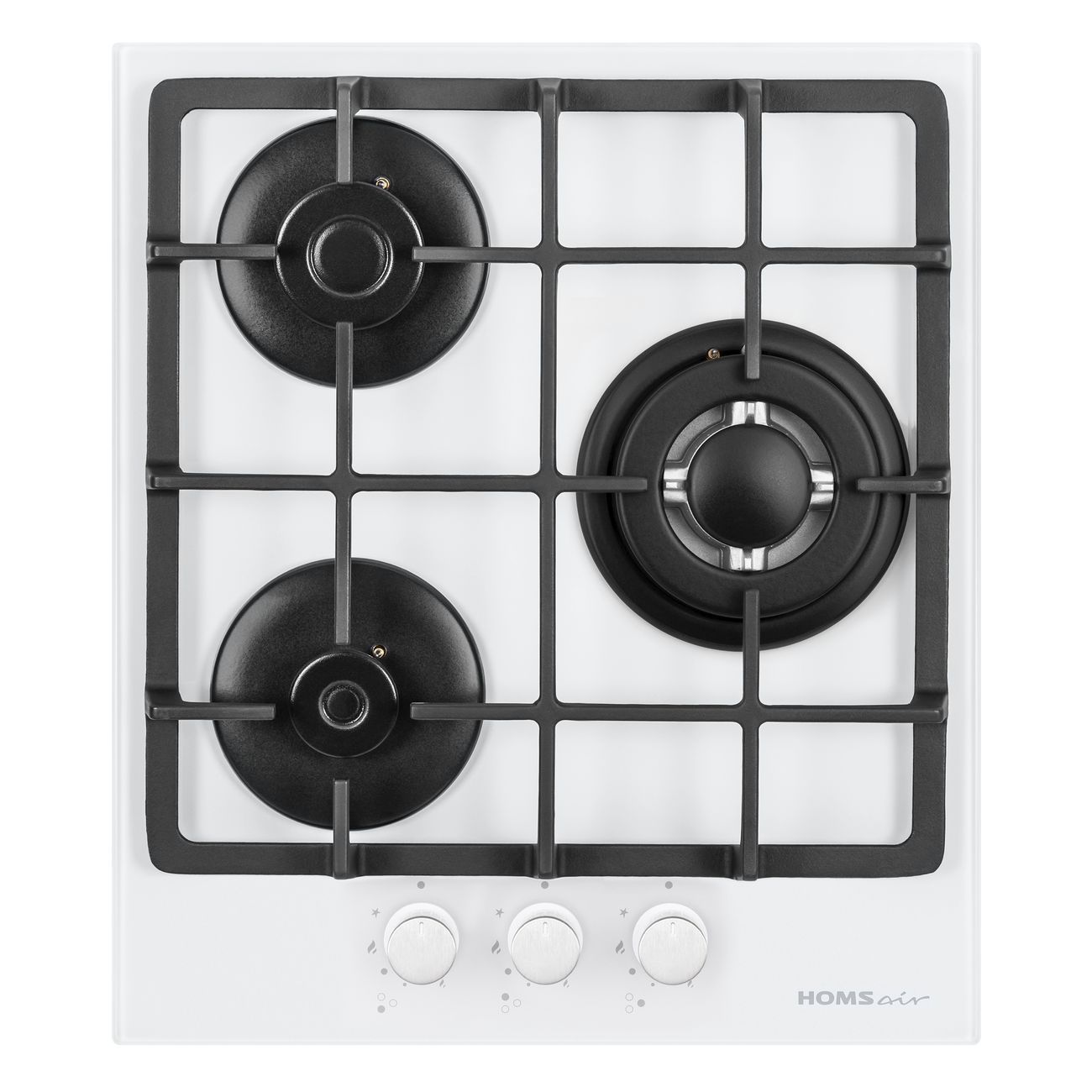 Встраиваемая модульная газовая панель независимая HOMSAir HGG433TGCWH