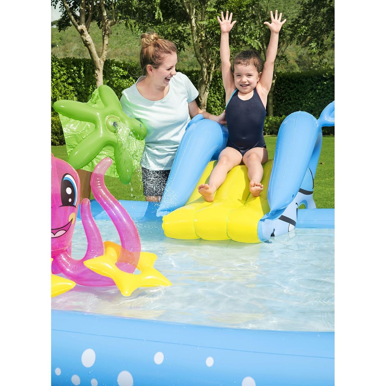 Водный игровой комплекс детский Bestway Аквариум, 239 х 206 х 86 см, от 2 лет, 53052