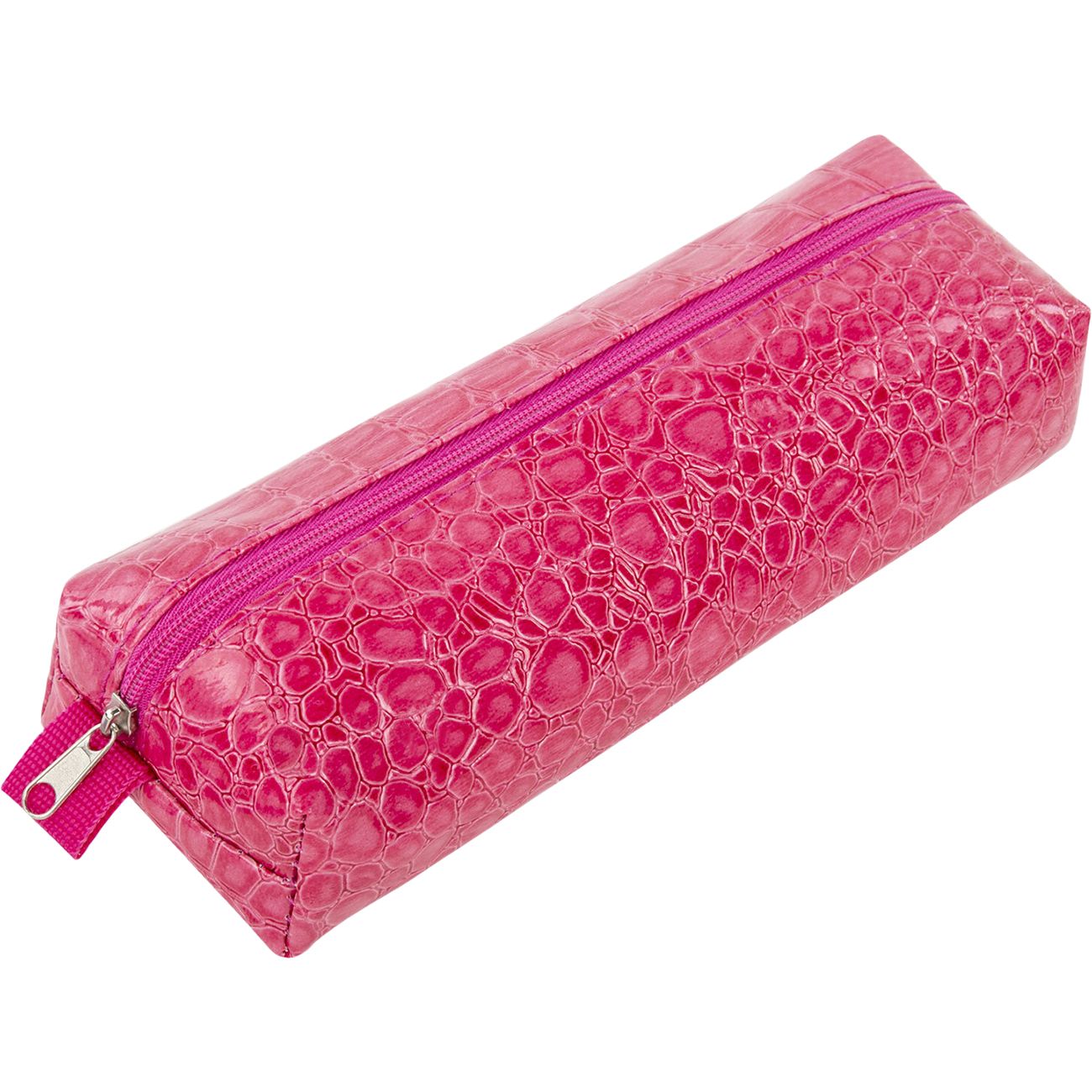 Пенал Brauberg Крок розовый 20х6х4см