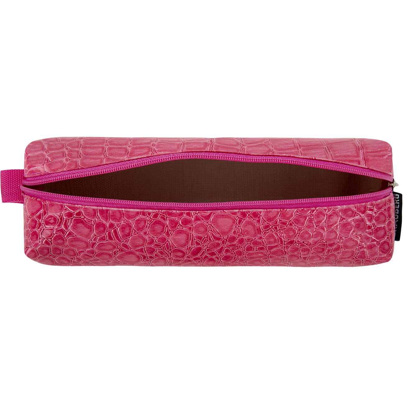 Пенал Brauberg Крок розовый 20х6х4см