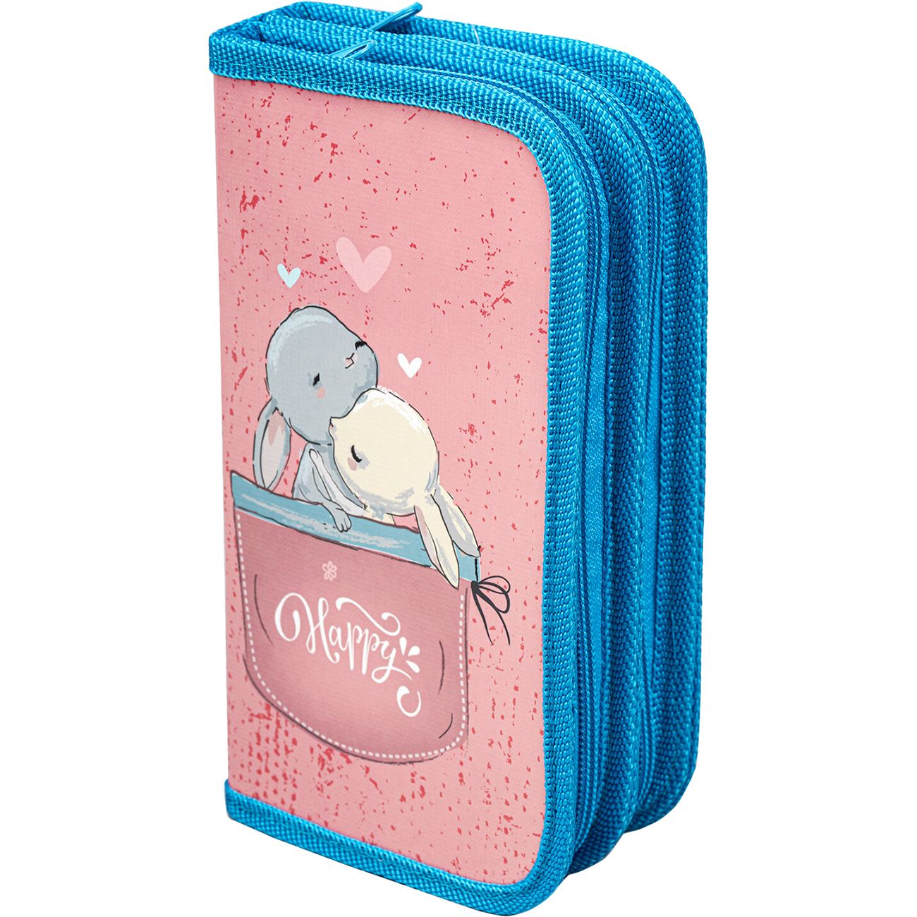 Пенал Пифагор Зайчики 19х11см