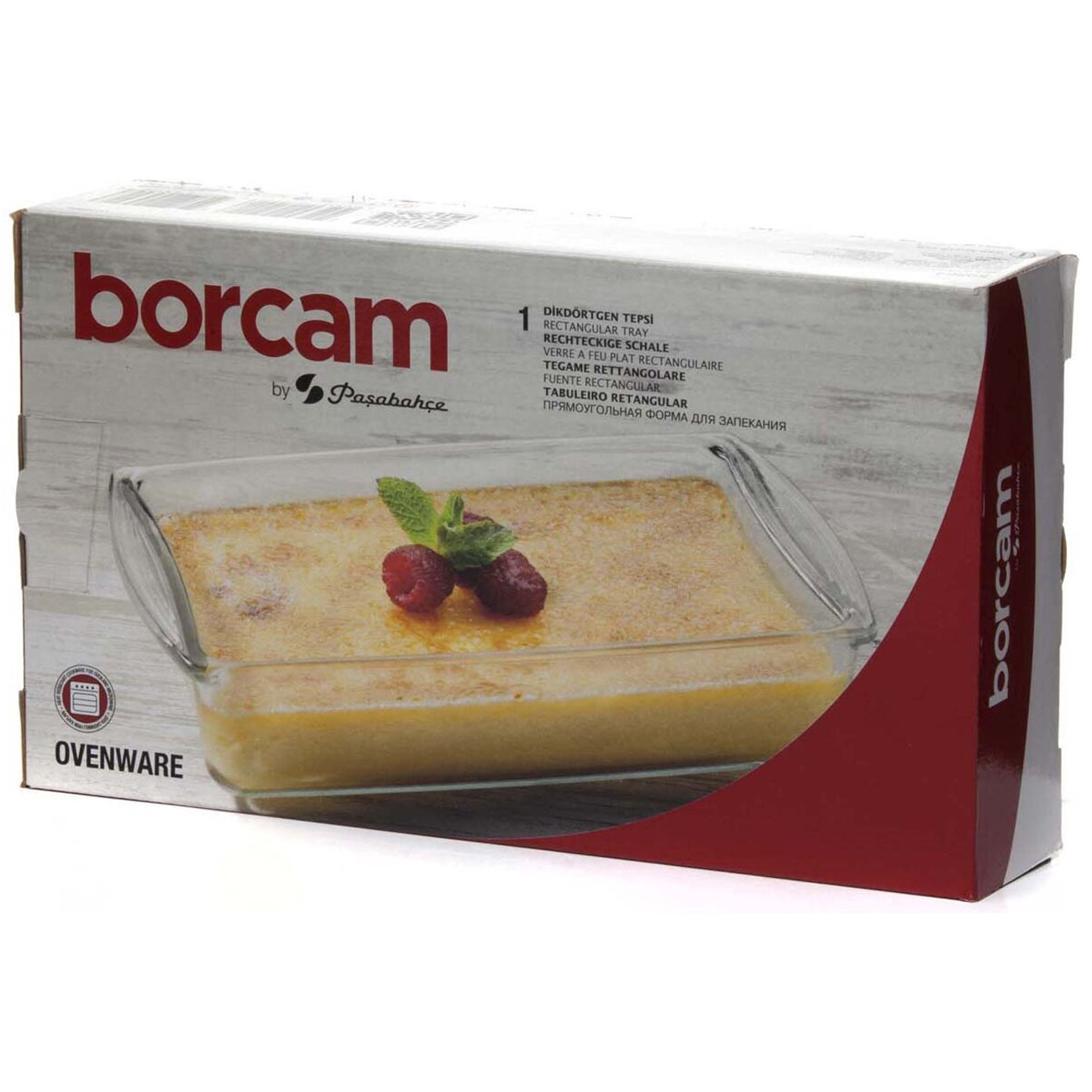 Форма для выпекания (стекло) Borcam 1,3л,26*15