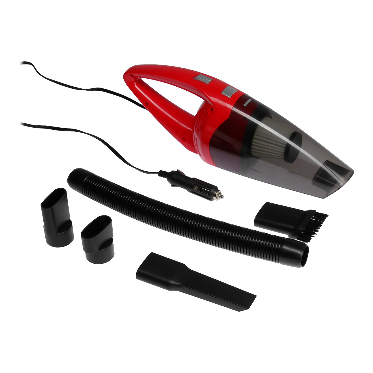 Пылесос автомобильный Cartage CYCLONE TURBO, красный (4466361)