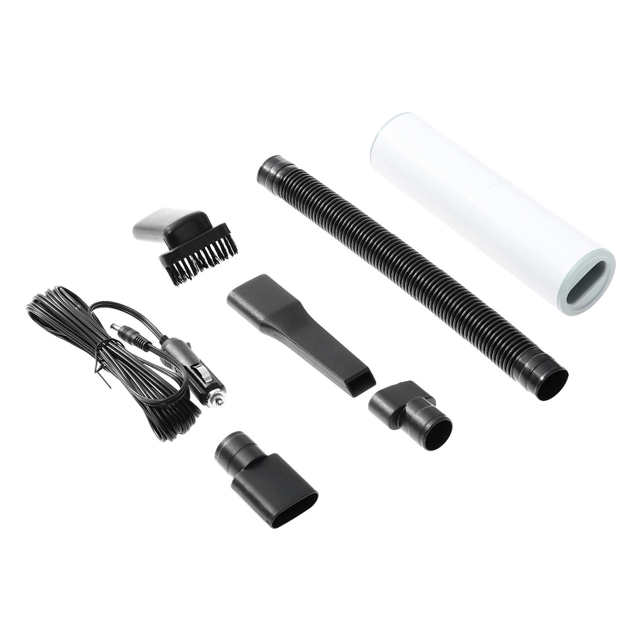 Пылесос автомобильный Cartage 5 насадок, 120 Вт, 12 В, белый (5377450) фото