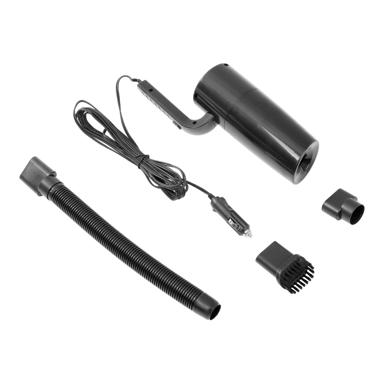 Пылесос автомобильный Cartage 5 насадок, 120 Вт, 12 В, черный (5377448)