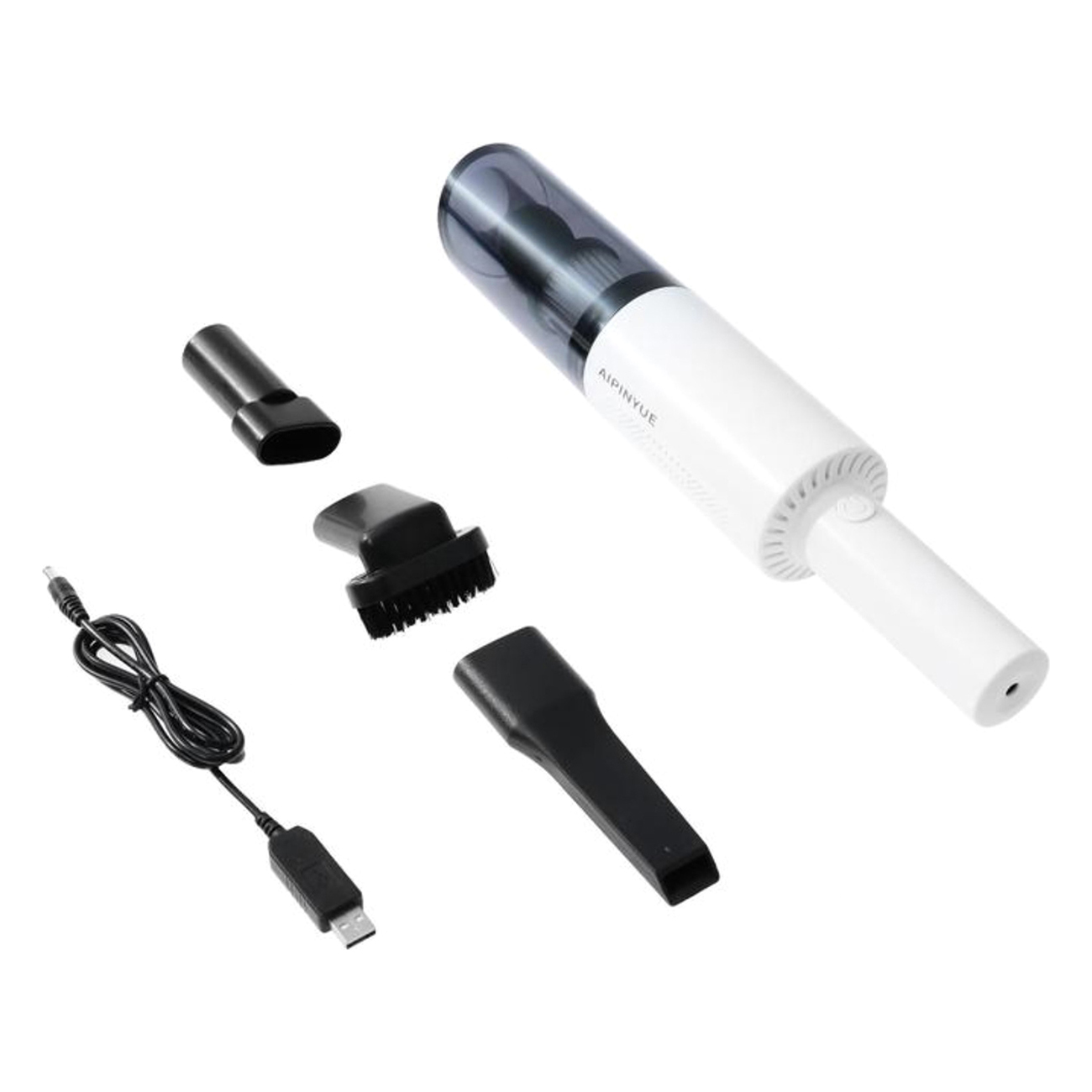 Пылесос автомобильный Cartage 3 насадки, 120 Вт, 12 В, белый (5377456)