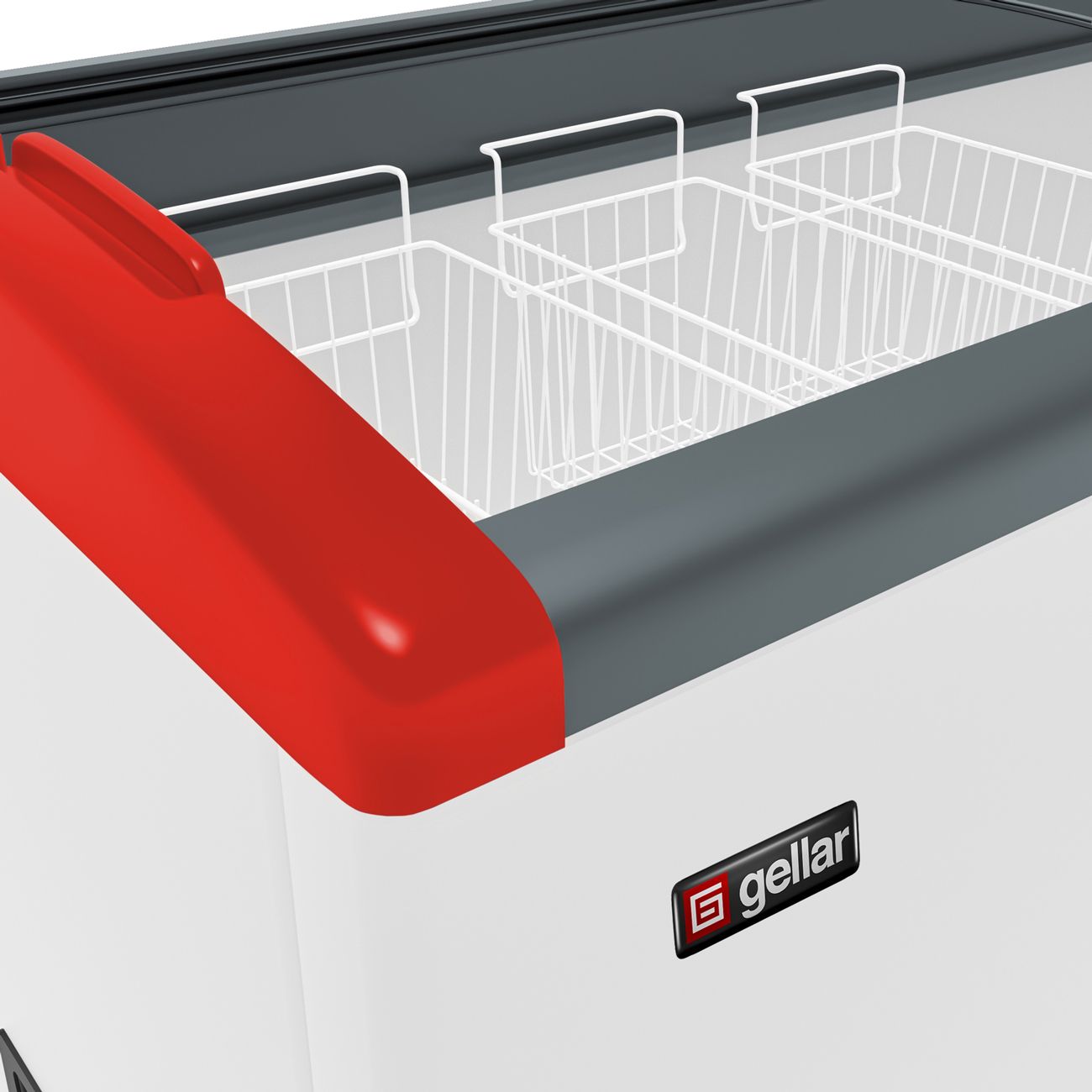 Морозильный ларь Gellar FG 350 E красный