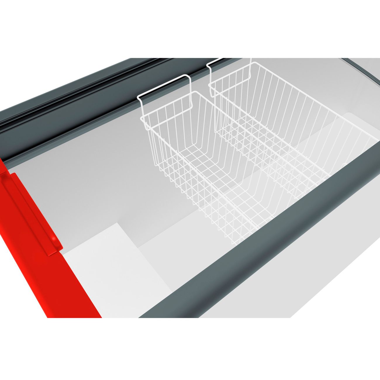 Морозильный ларь Gellar FG 350 E красный