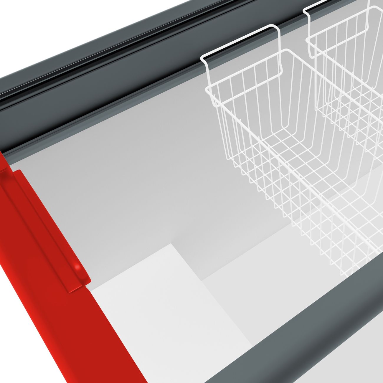 Морозильный ларь Gellar FG 475 E красный