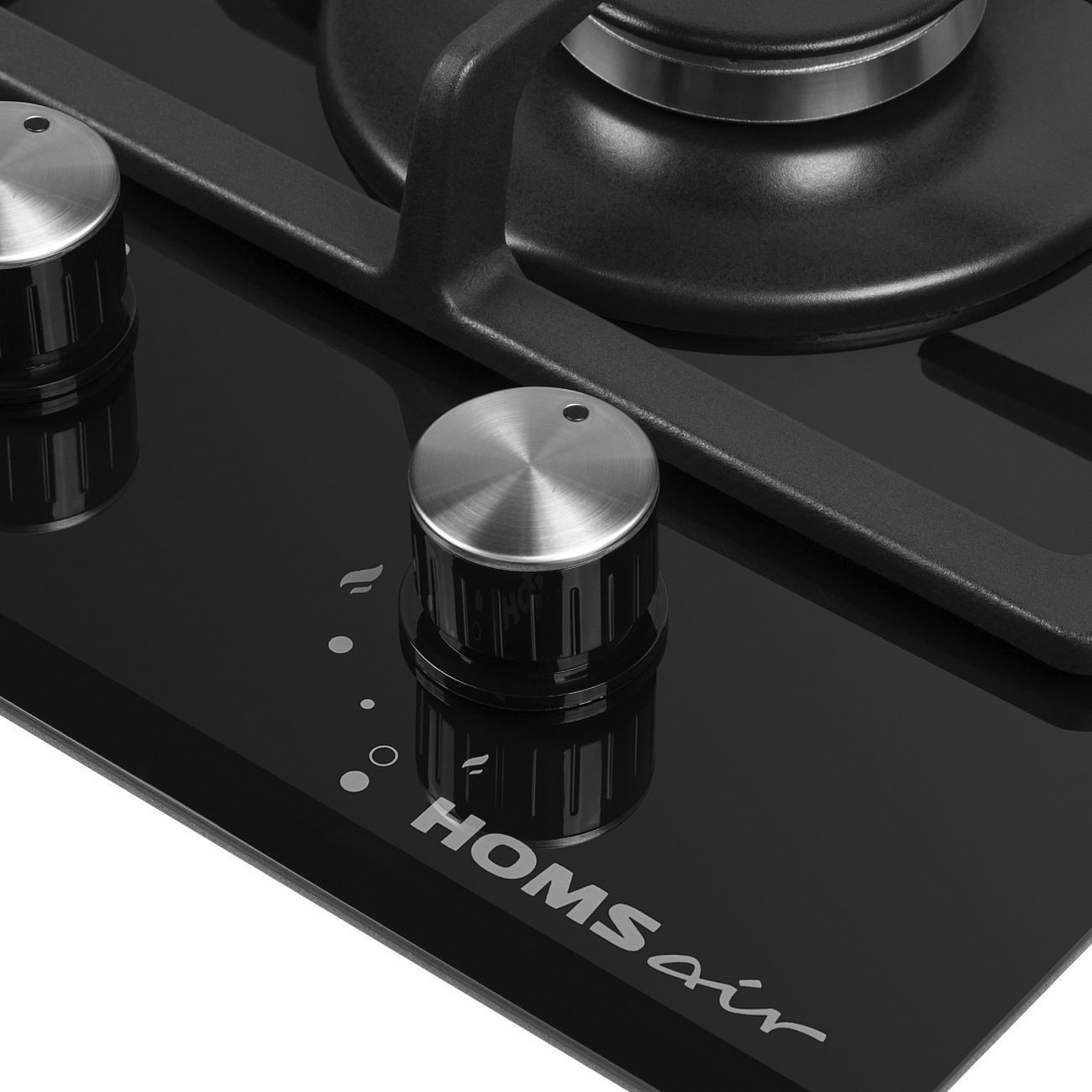 Встраиваемая газовая панель независимая HOMSAir HGG323GCBK