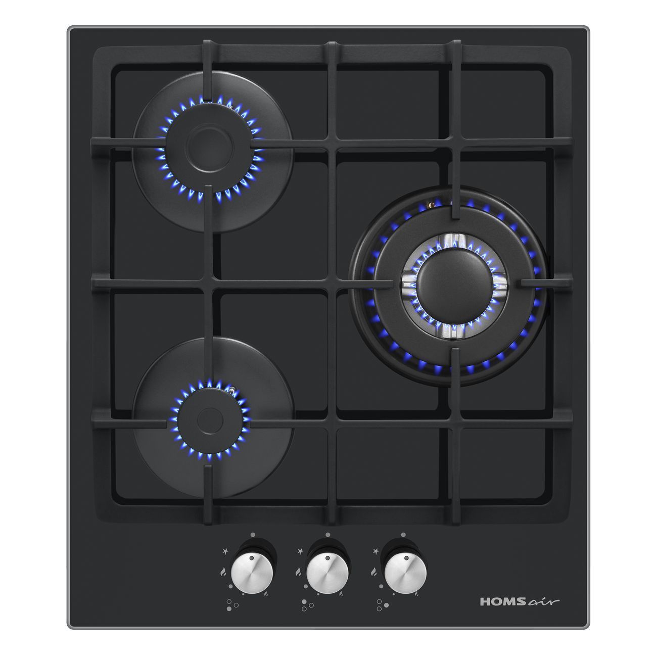 Встраиваемая газовая панель независимая HOMSAir HGG433TGCBK