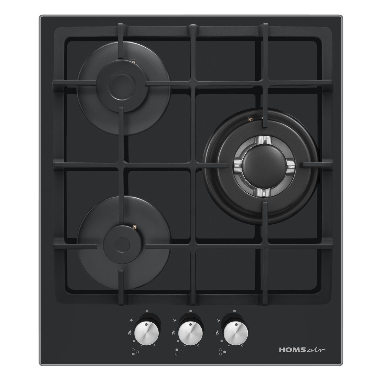 Встраиваемая газовая панель независимая HOMSAir HGG433TGCBK