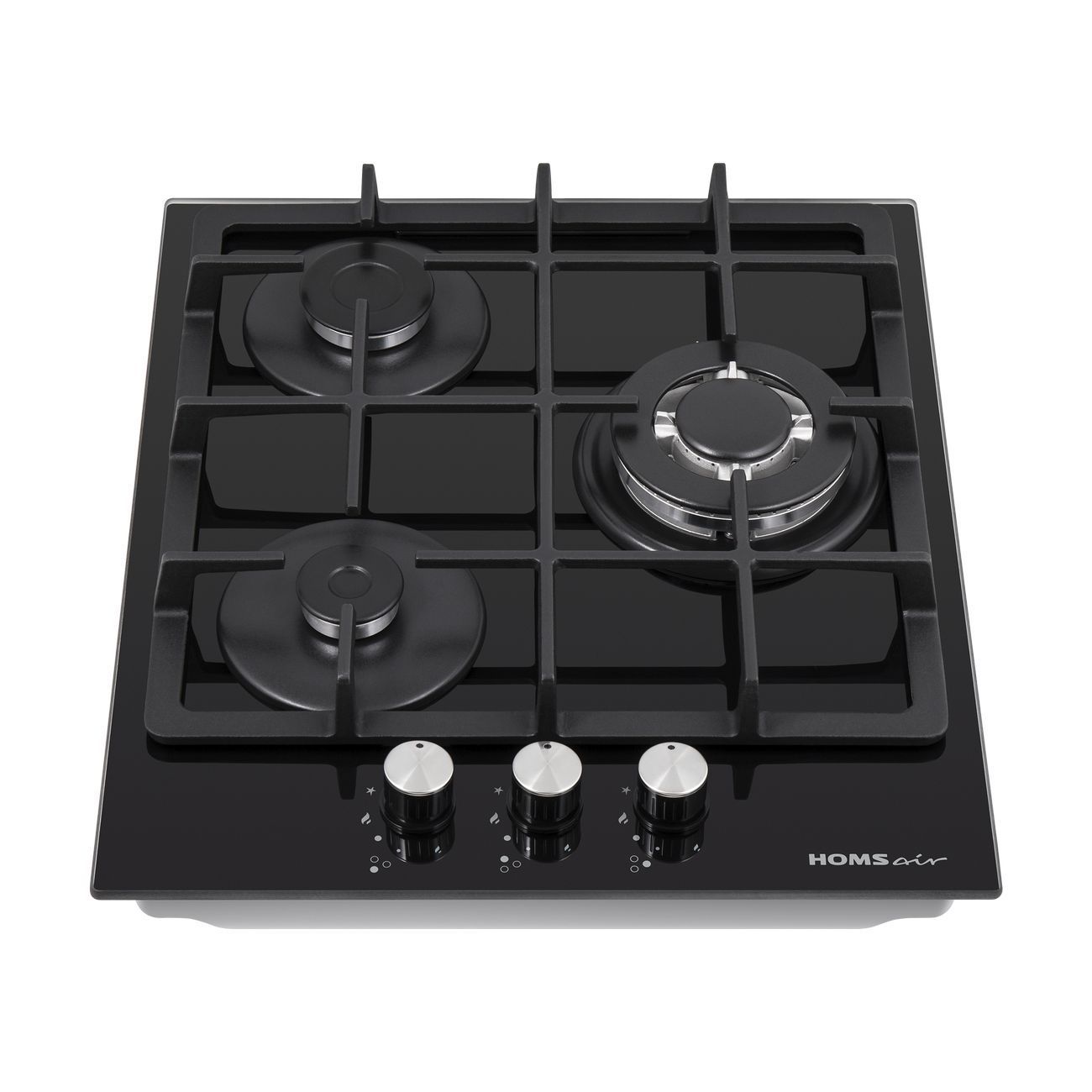 Встраиваемая газовая панель независимая HOMSAir HGG433TGCBK