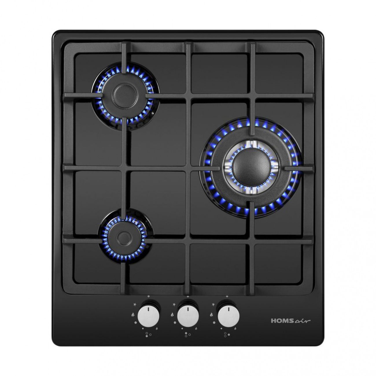 Встраиваемая газовая панель независимая HOMSAir HGE433TGCBK фото