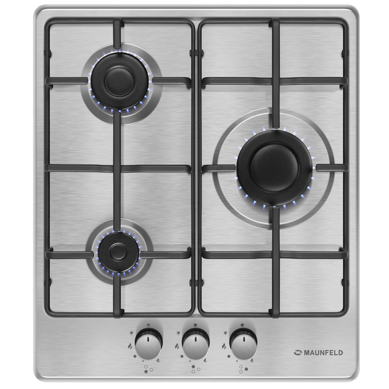 Встраиваемая газовая панель независимая Maunfeld EGHS.43.3STS-ES