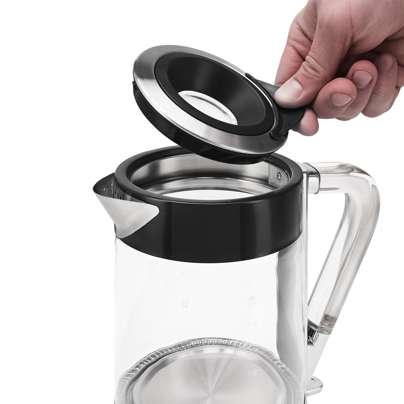 Электрочайник Polaris PWK 1715 CGL черный