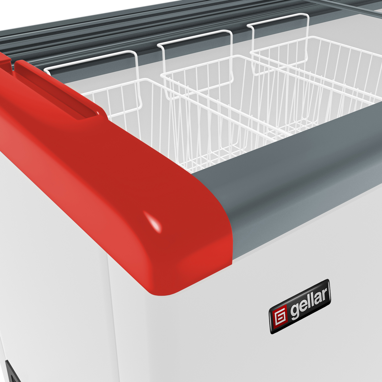 Морозильный ларь Gellar FG 250 C красный