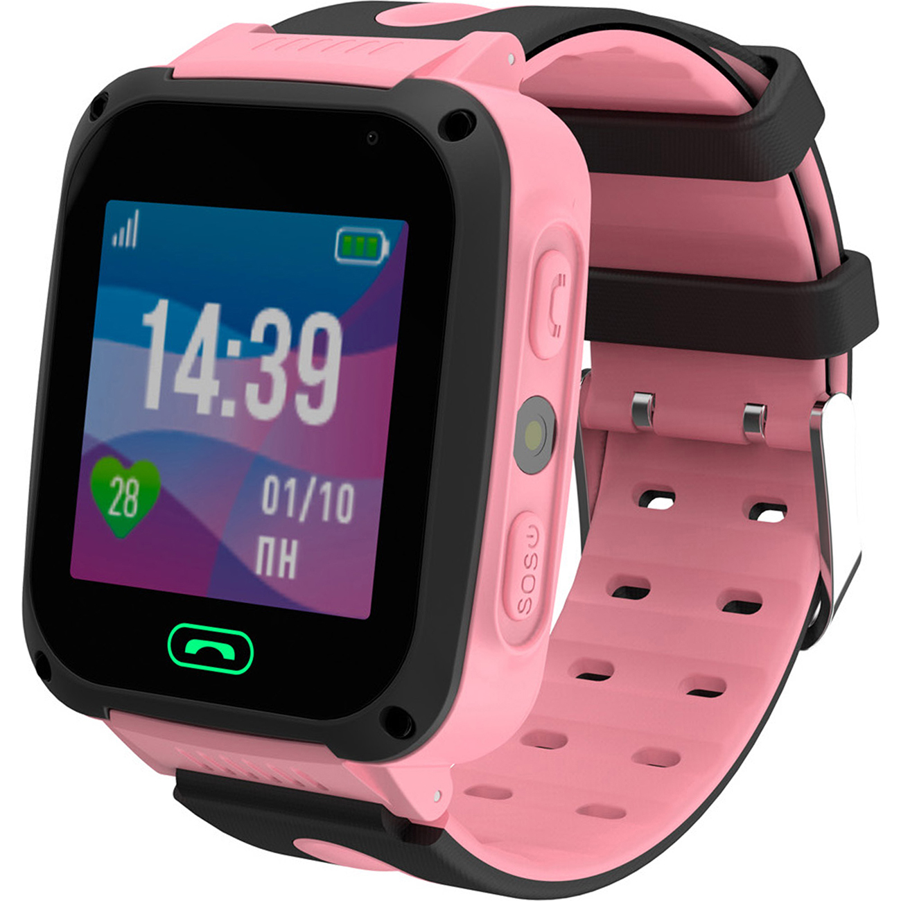 Часы с GPS трекером Jet KID CONNECT розовый