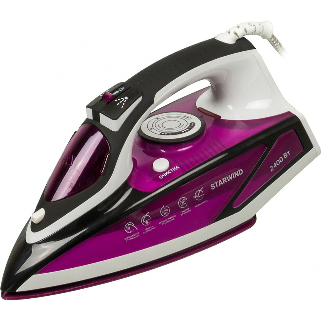 Утюг Starwind SIR7927 2400Вт фиолетовый/черный