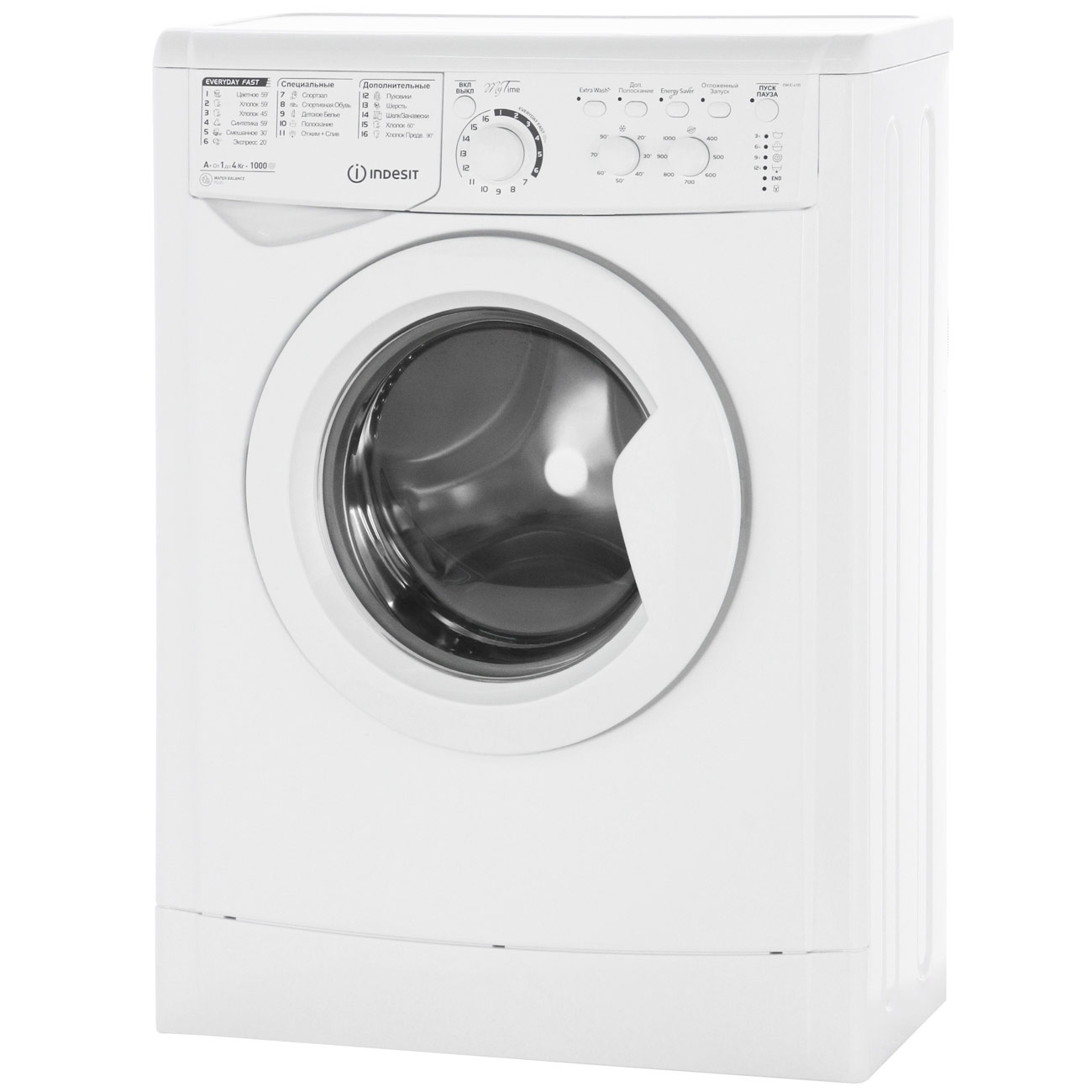 Стиральная машина узкая Indesit EWUC 4105 CIS фото