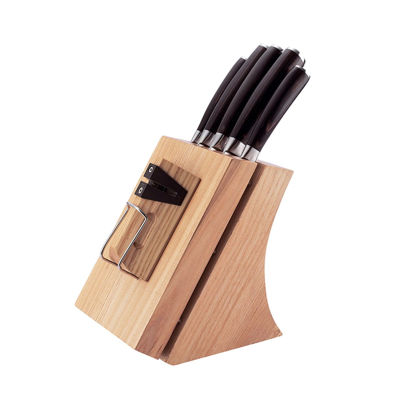 Набор кухонных ножей с подставкой и ножеточкой Nadoba DANA