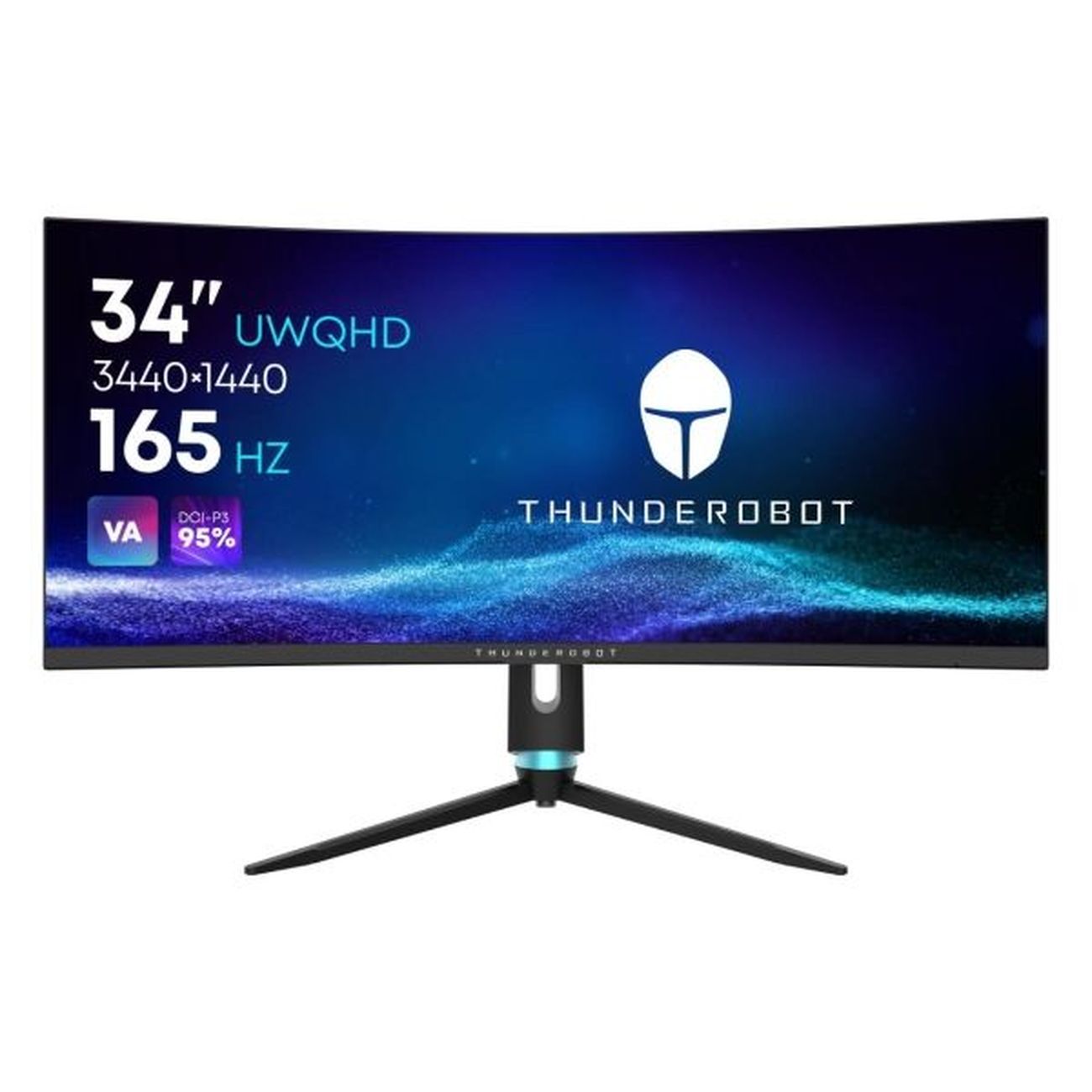 Монитор игровой Thunderobot 34"/VA/3440x1440/165Гц/черный (KQ34C144C) широкоформатный