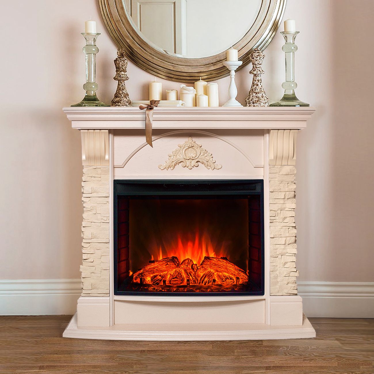 Электрокамин RealFlame Athena 25/25.5 WT+Evrika 25.5