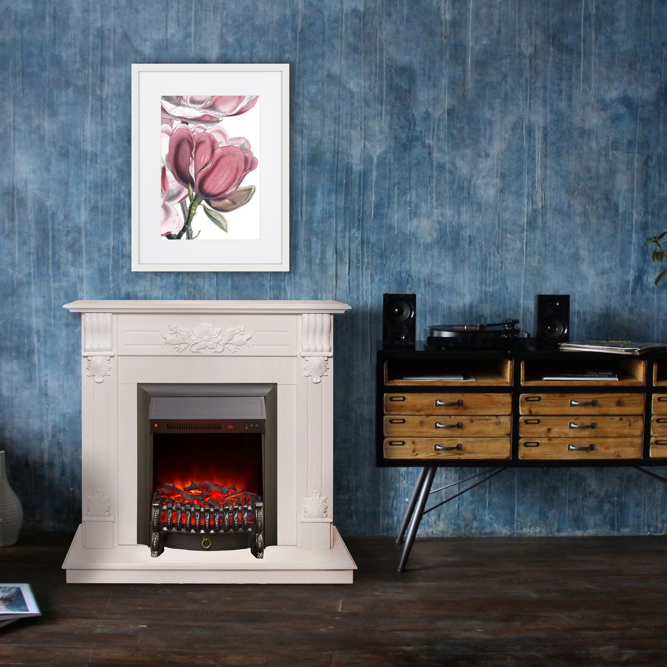 Электрокамин RealFlame Ottawa STD/EUG WT+FOBOS-S BL