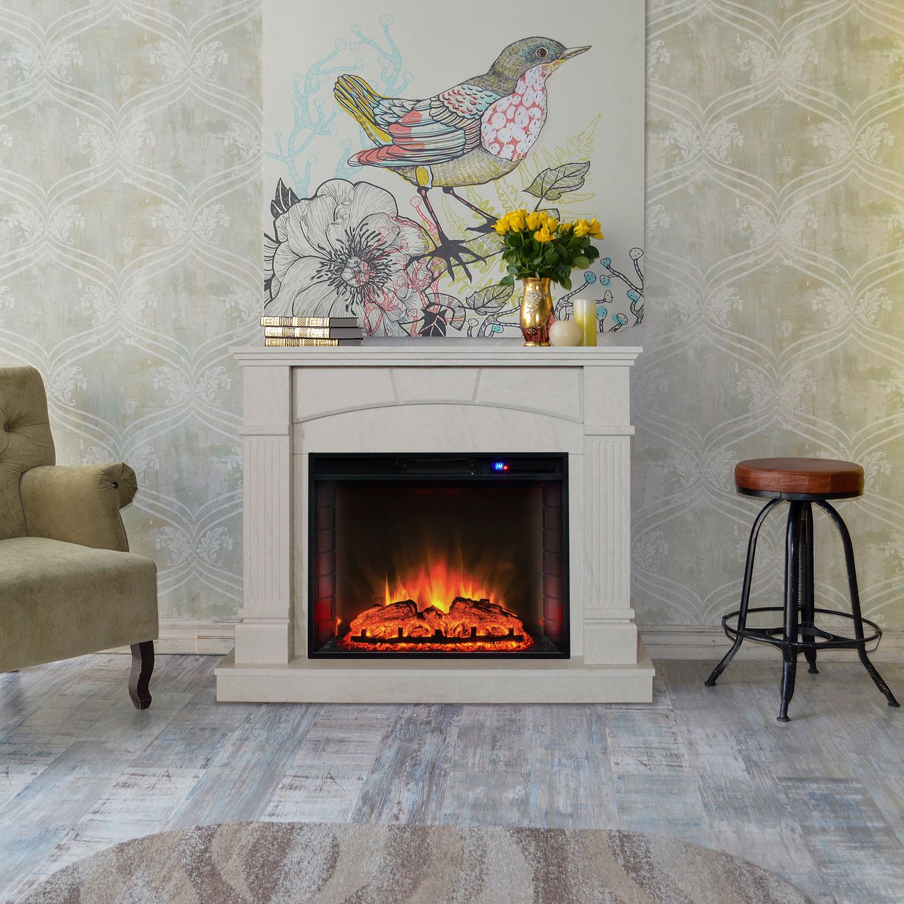 Электрокамин RealFlame HISTORY 25.5 WT + Sparta 25.5(CH-721)