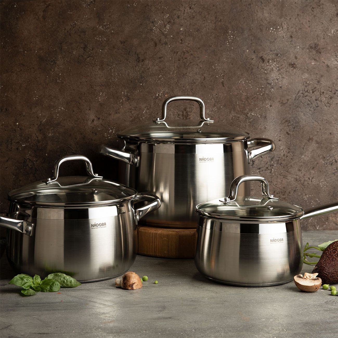 Набор кастрюль Nadoba VORSA 6 предметов (727138)