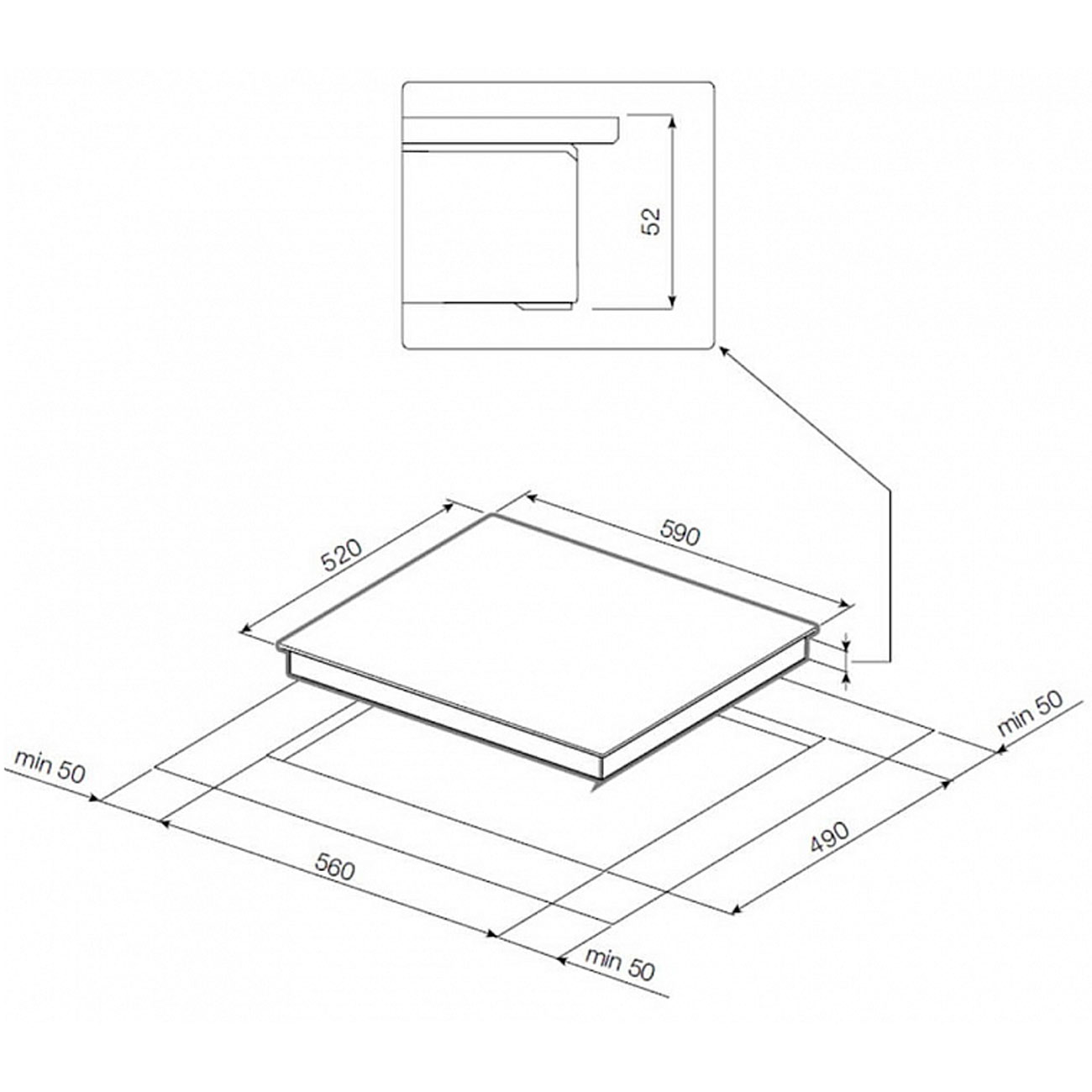 Встраиваемая электрическая панель Graude EK 60.2
