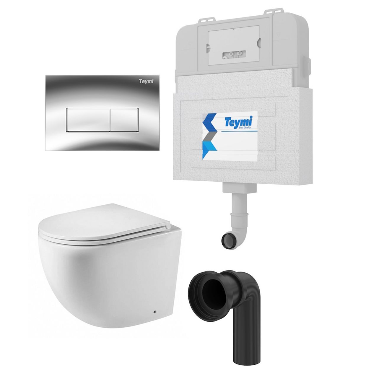 Унитаз Teymi T70012 + T70202CH + T40104 фото