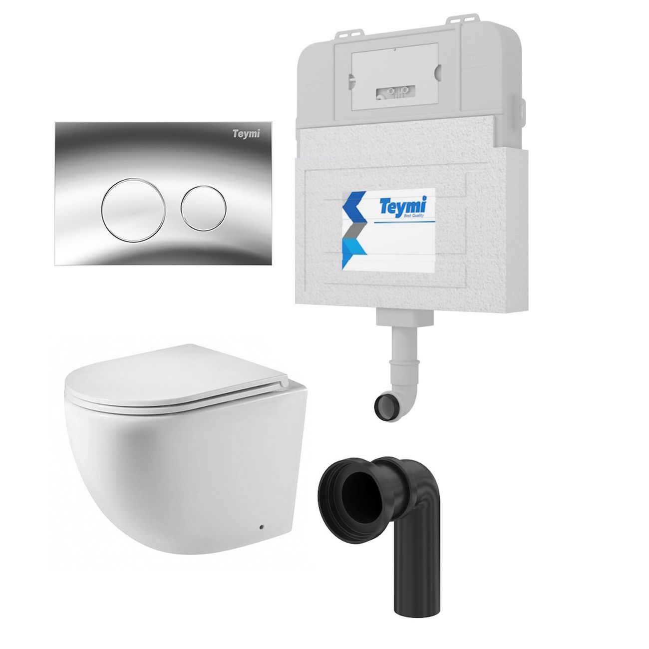 Унитаз Teymi T70012 + T70102CH + T40104