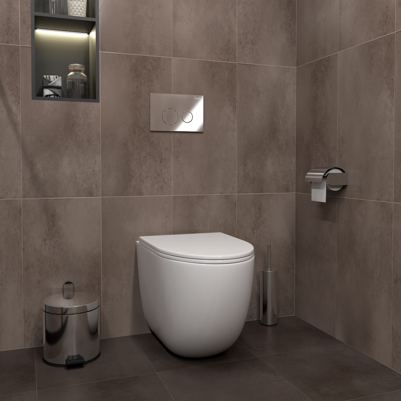 Унитаз Teymi T70012 + T70102CH + T40104