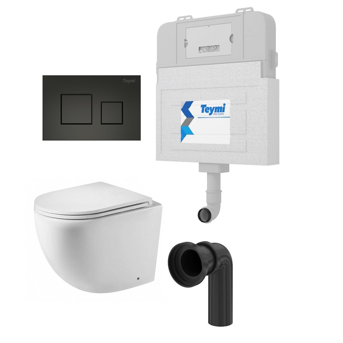 Унитаз Teymi T70012 + T70702BM + T40104 фото