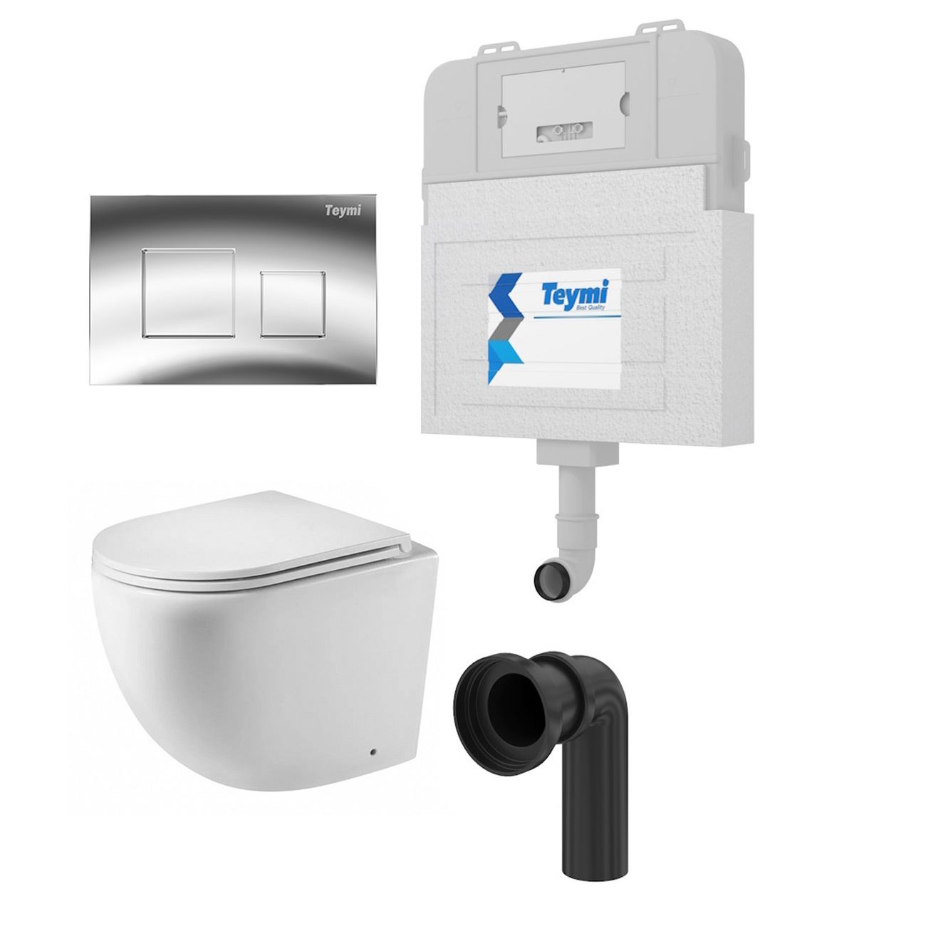 Унитаз Teymi T70012 + T70701CH + T40104 фото