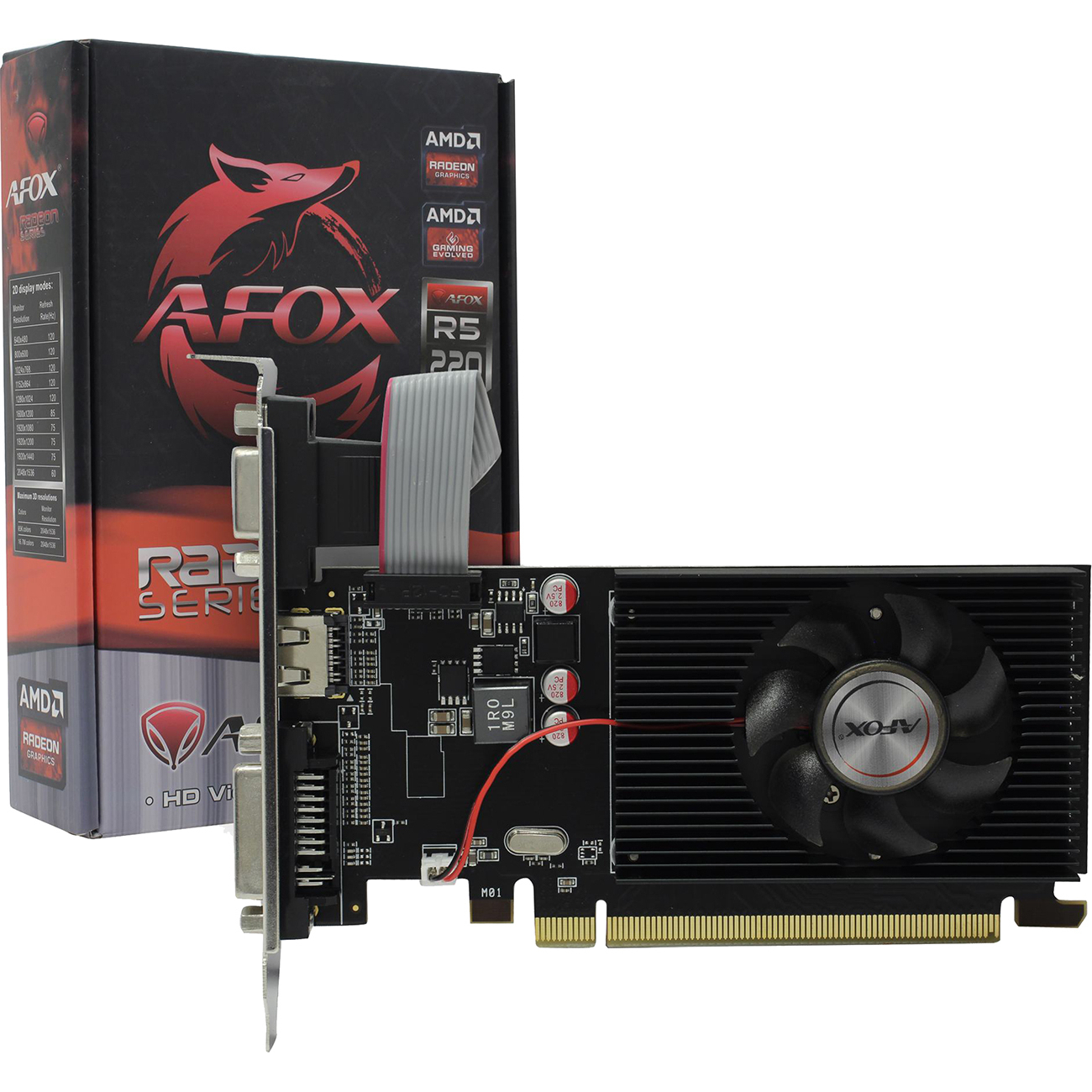 Видеокарта AFOX R5 220 (1GB AFR5220-1024D3L5)
