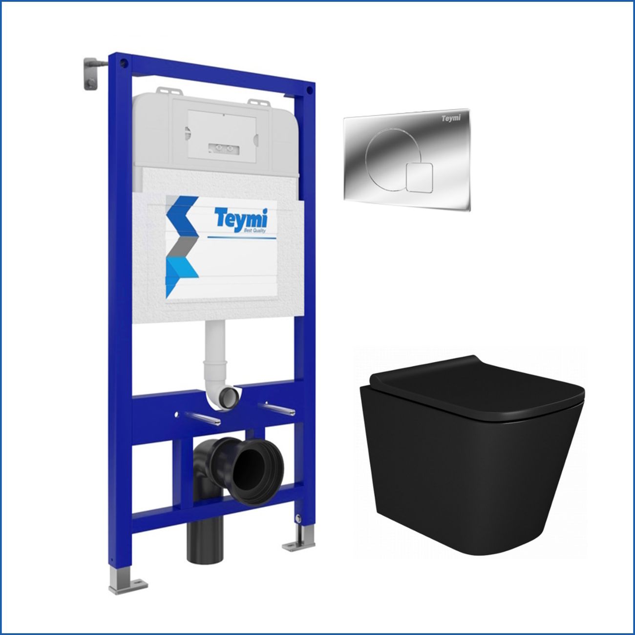 Унитаз Teymi Helmi S Black F00471