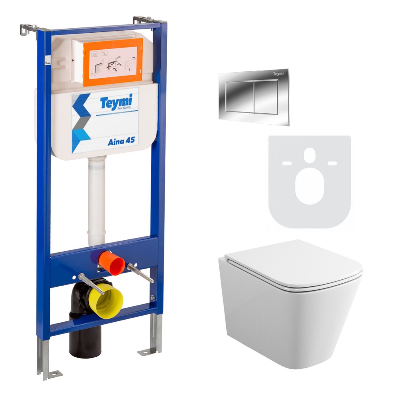 Унитаз Teymi T70034/T70012CH/T40302