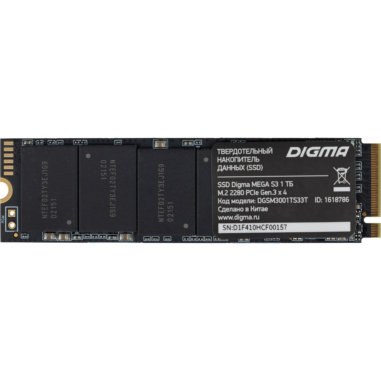 SSD накопитель Digma DGSM3001TS33T фото