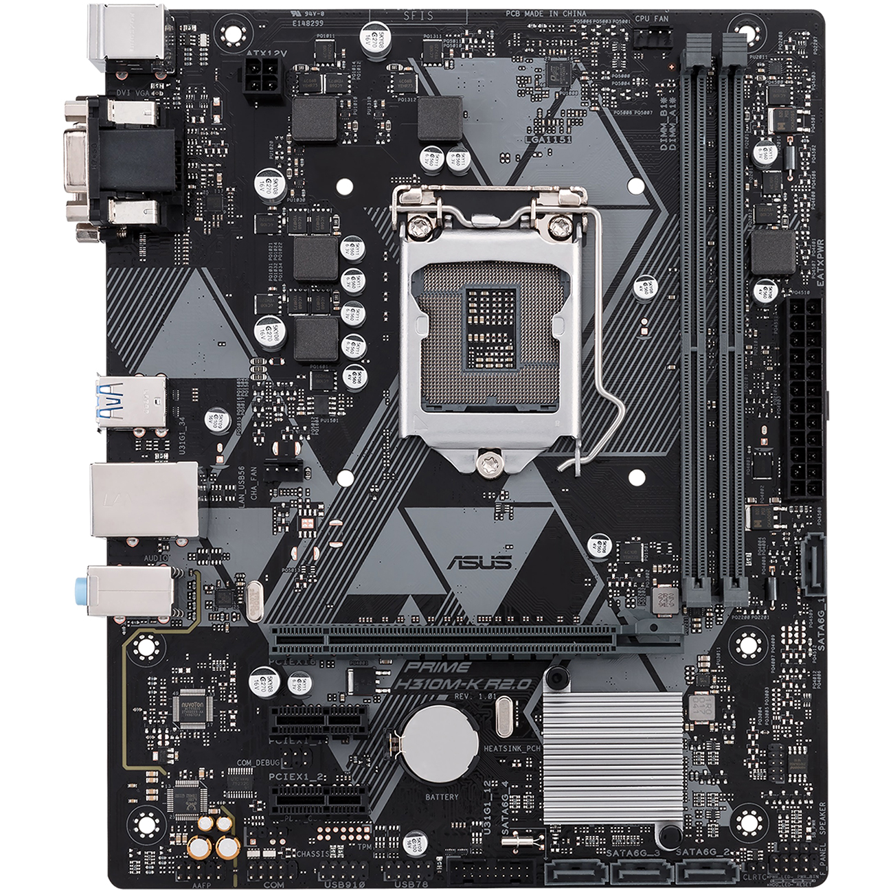 Материнская плата ASUS PRIME H310M-K R2.0
