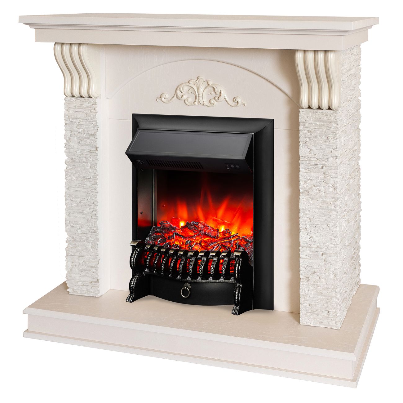 Камин электрический RealFlame Corfino STD/EUG WT+FOBOS-S BL