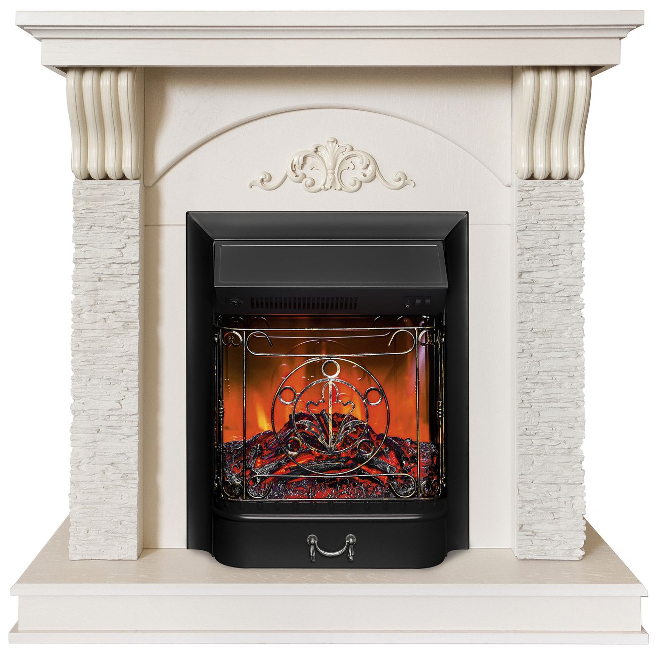 Камин электрический RealFlame Corfino STD/EUG WT+MAJESTIC-S BL