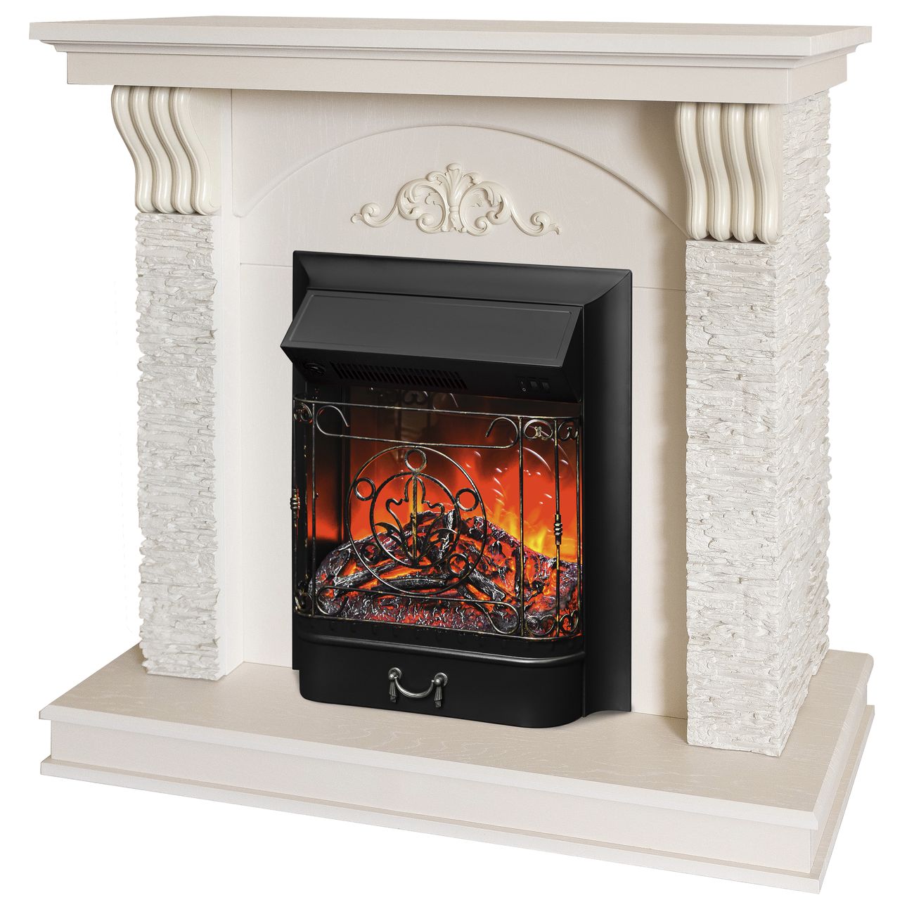 Камин электрический RealFlame Corfino STD/EUG WT+MAJESTIC-S BL