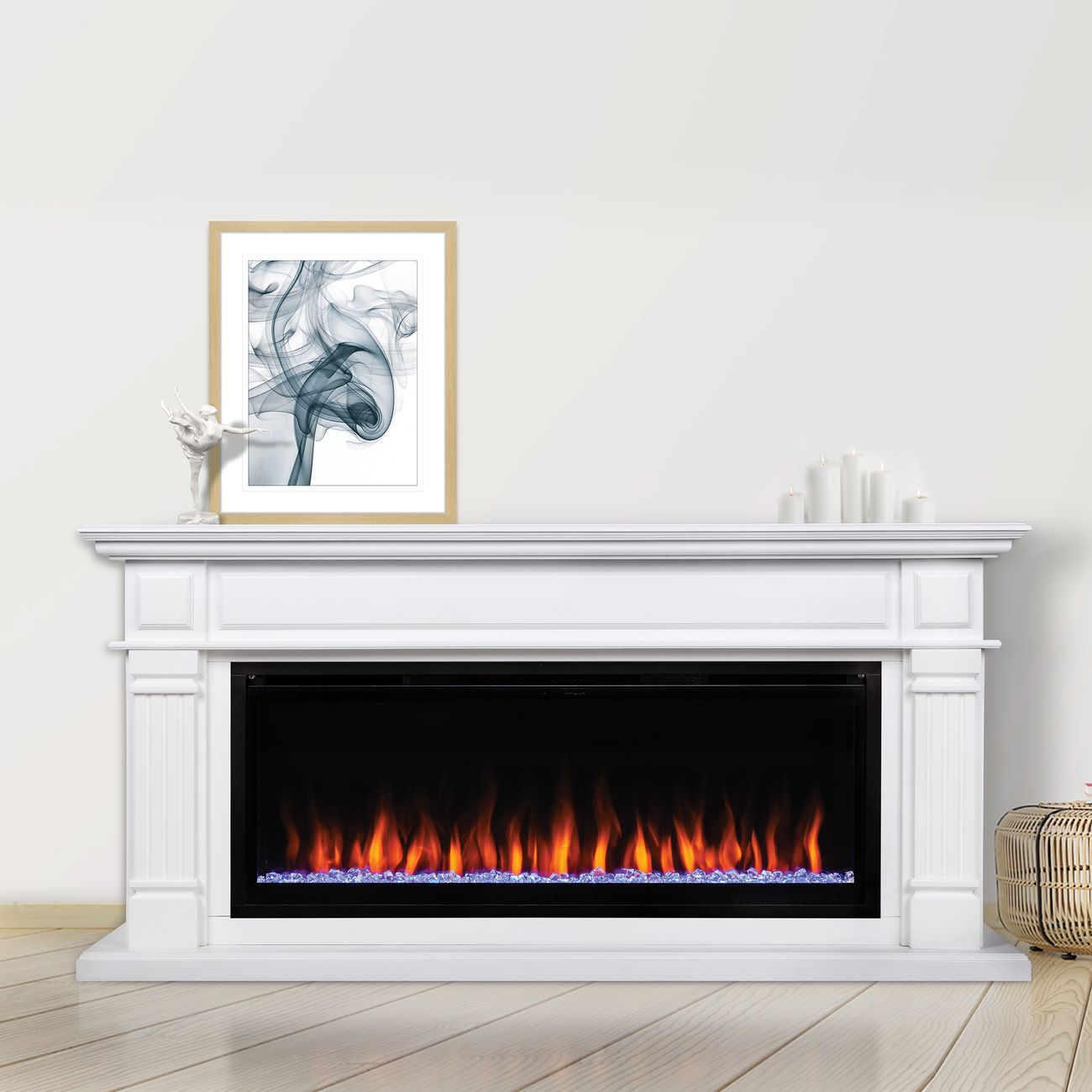 Камин электрический RealFlame Islandia BV/42 WT+SAPHIR-S 42