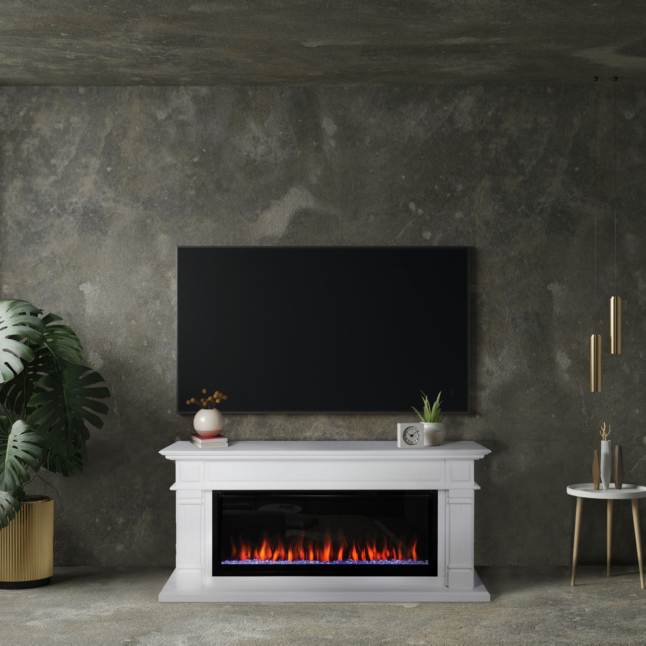 Камин электрический RealFlame Islandia BV/42 WT+SAPHIR-S 42