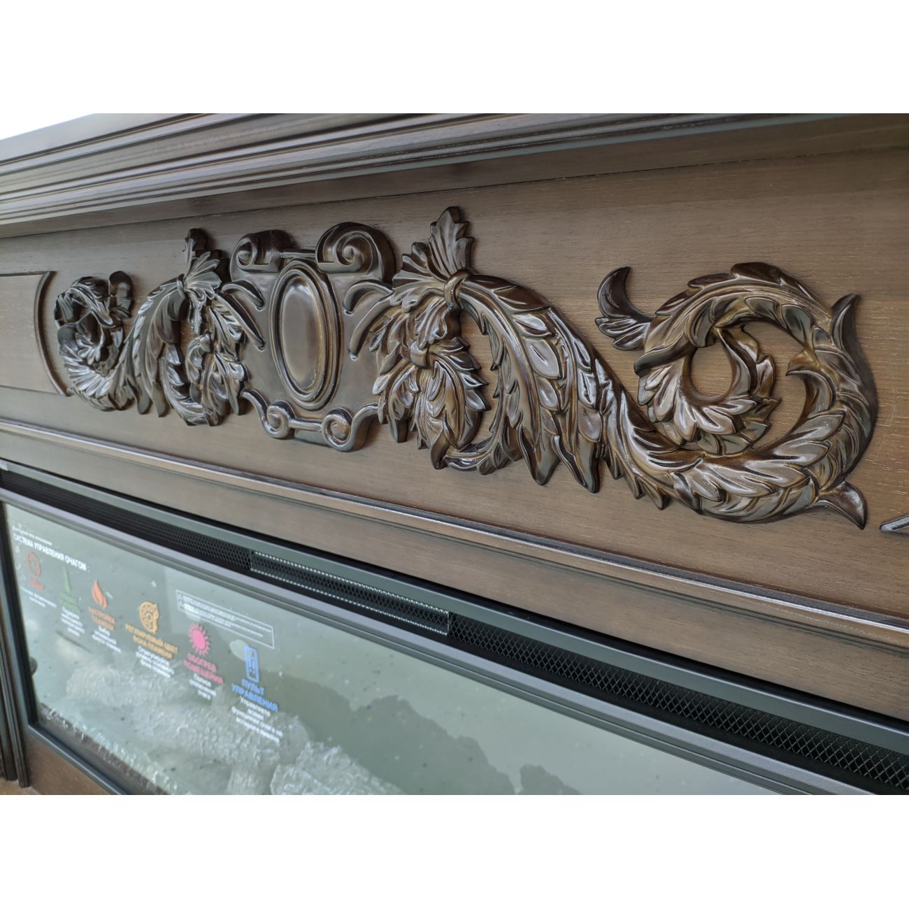 Камин электрический Inter Flame Лорд Темный Дуб с очагом Freespace 50